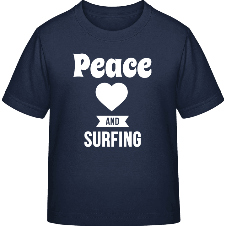 Peace Love And Surfing Kinder T-Shirt contain pic