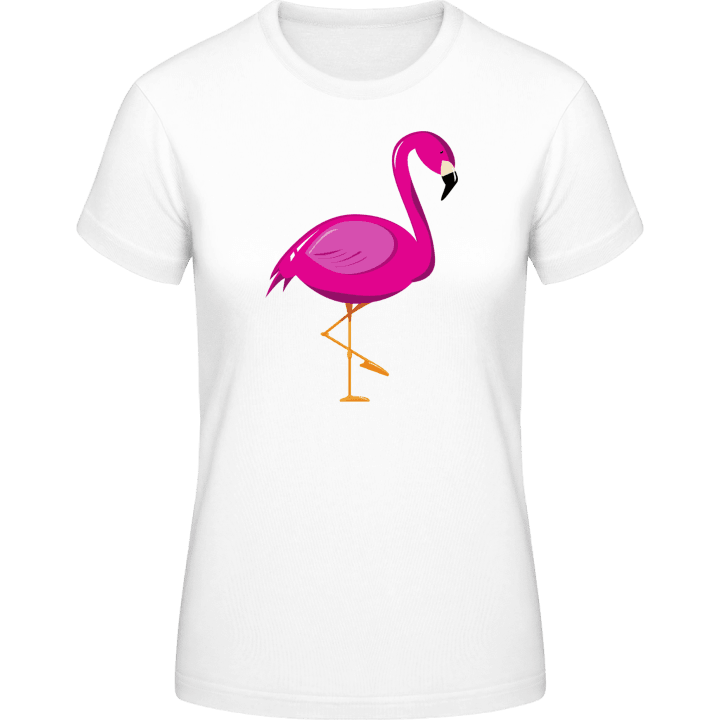 Flamingo Illustration Standing Frauen T-Shirt contain pic