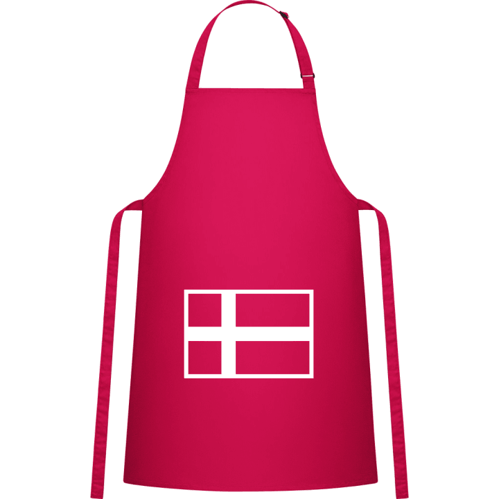 Dinamarca Flag Delantal de cocina contain pic