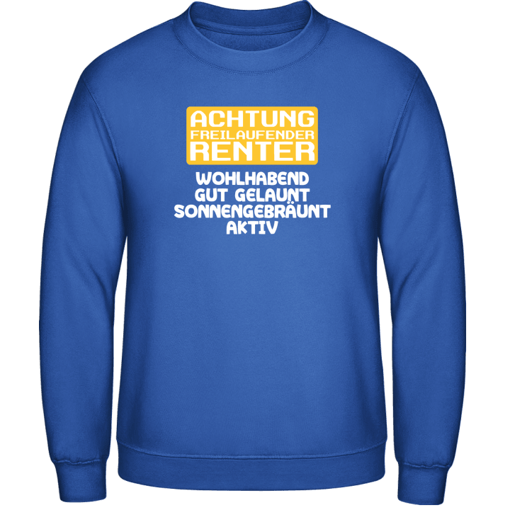 Freilaufender Rentner Sweatshirt contain pic