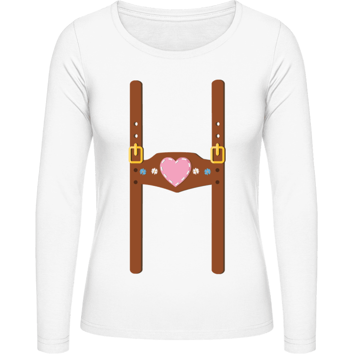 Bavarian Lederhose Langermet skjorte for kvinner 0 image