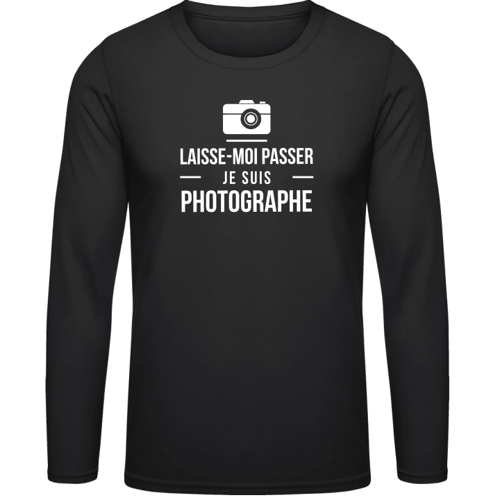Laisse-Moi Passer Je Suis Photographe Långärmad skjorta contain pic