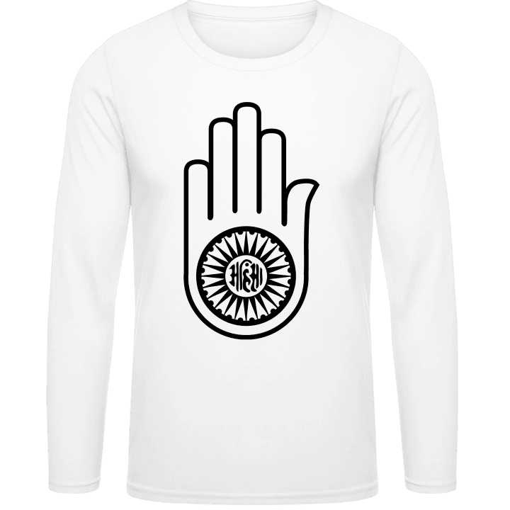 Jainisme Hand Shirt met lange mouwen contain pic