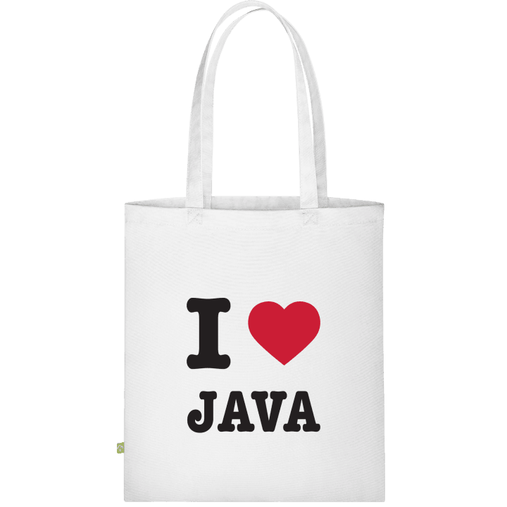 I Love Java Stoffpose contain pic