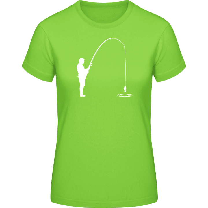 Angler Fisherman Camiseta de mujer contain pic