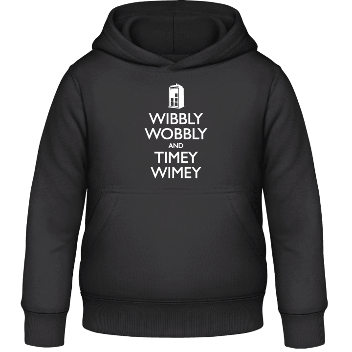 Wibbly Wobbly and Timey Wimey Kinder Kapuzenpulli 0 image