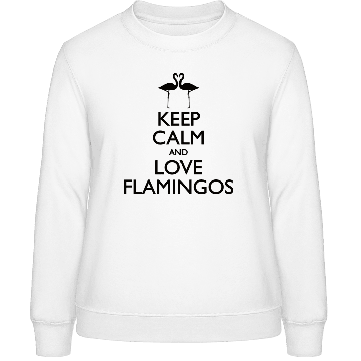 Keep Calm And Love Flamingos  Vrouwen Sweatshirt 0 image