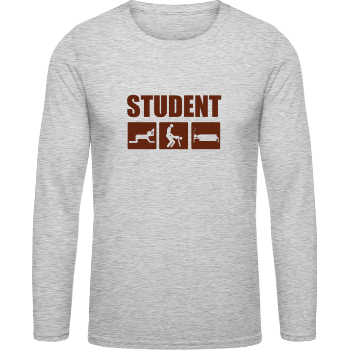 Student Life Shirt met lange mouwen contain pic