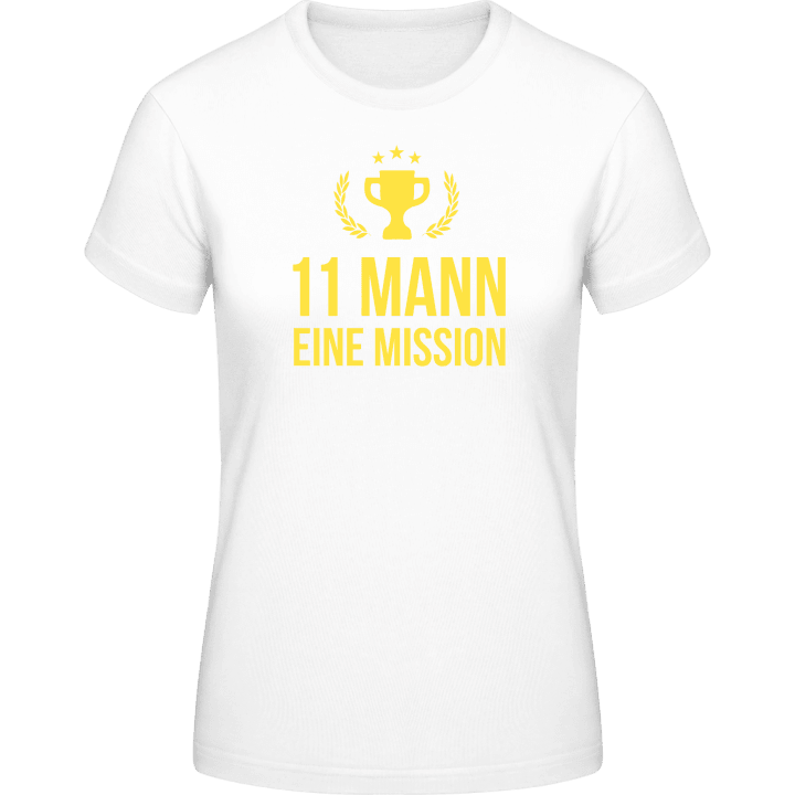 11 Mann eine Mission T-shirt för kvinnor contain pic