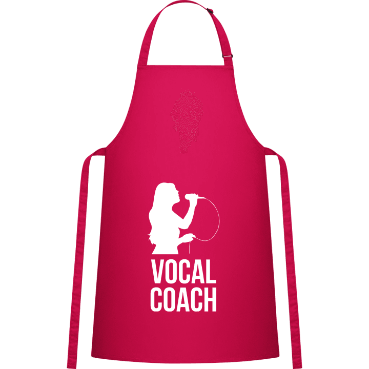 Vocal Coach Silhouette Female Kitchen Apron contain pic