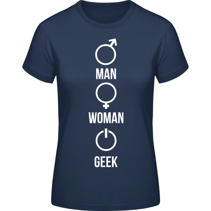 Man Woman Geek Frauen T-Shirt 0 image