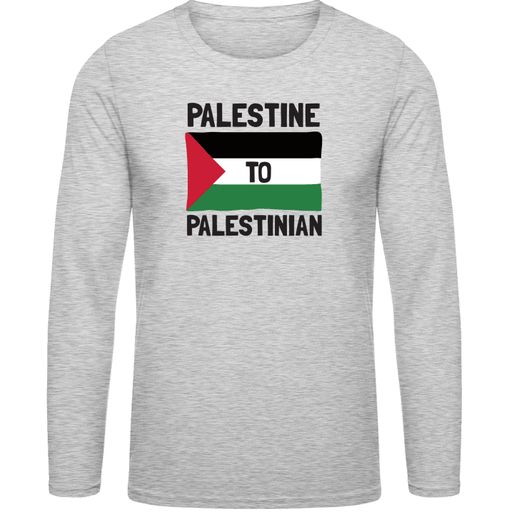 Palestine To Palestinian T-shirt à manches longues contain pic