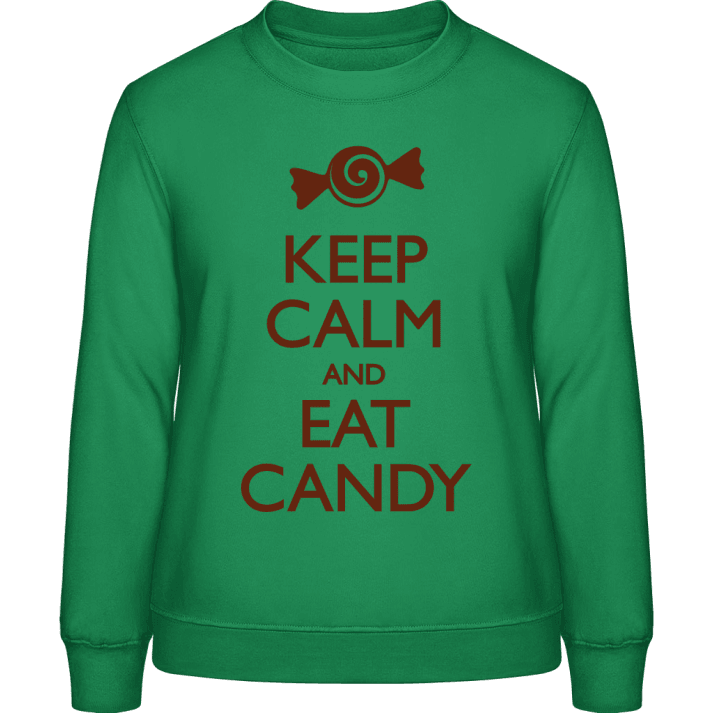 Keep Calm and Eat Candy Sweatshirt för kvinnor contain pic