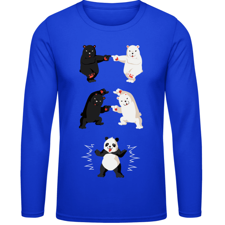 Panda Bear Fusion Long Sleeve Shirt 0 image