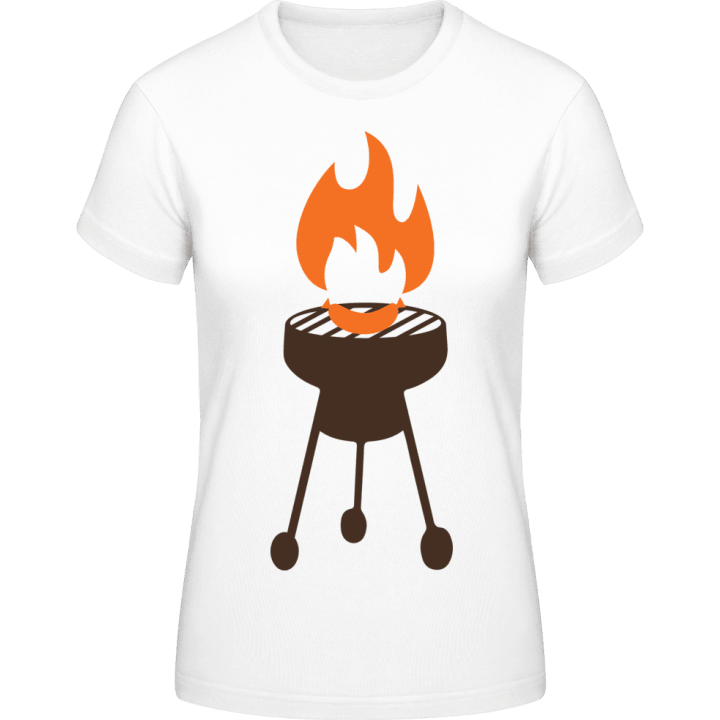 Grill on Fire Camiseta de mujer contain pic