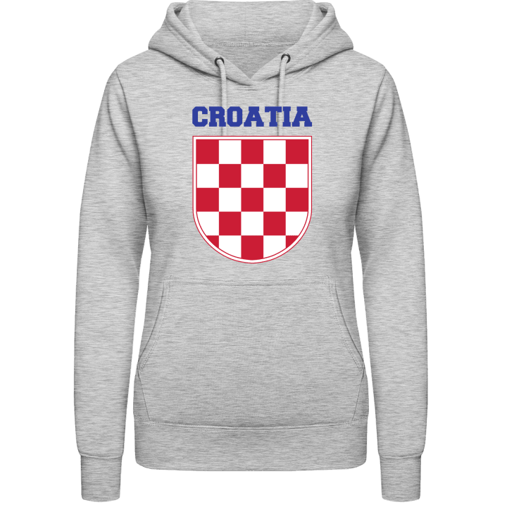 Croatia Flag Shield Sweat à capuche pour femme contain pic