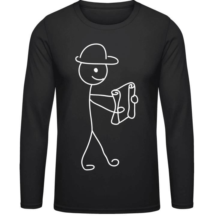 Construction Worker Walking Long Sleeve Shirt 0 image