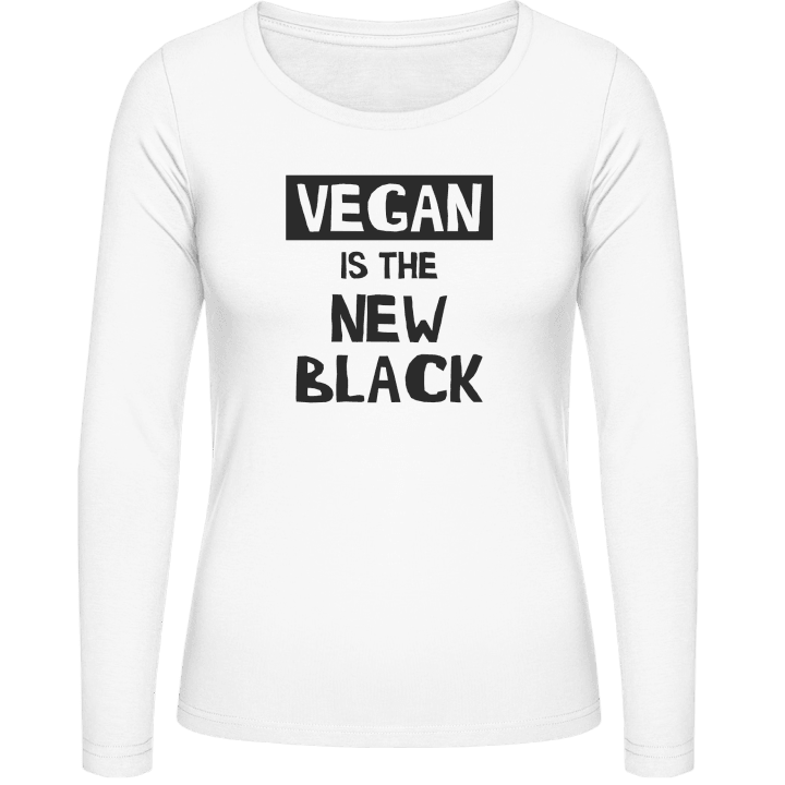 Vegan Is The New Black Vrouwen Lange Mouw Shirt contain pic
