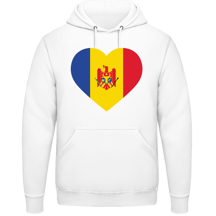 Moldova Heart Flag Felpa con cappuccio contain pic