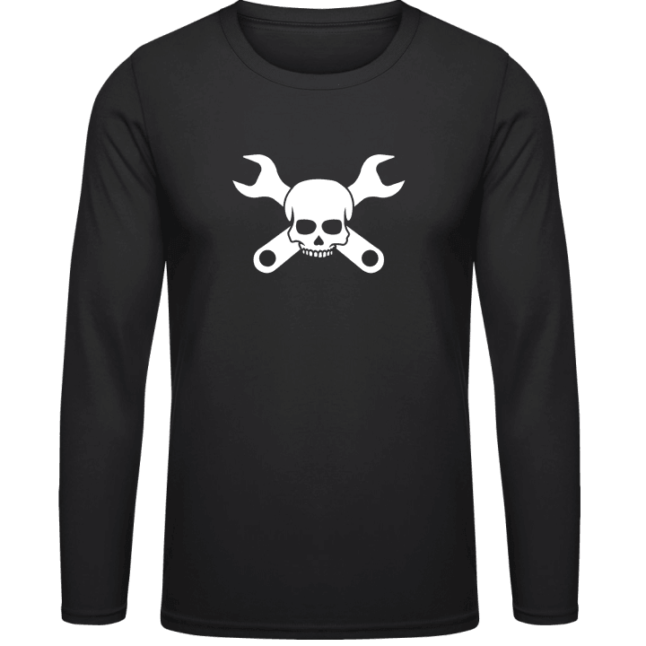 Craftsman Mechanic Skull T-shirt à manches longues contain pic