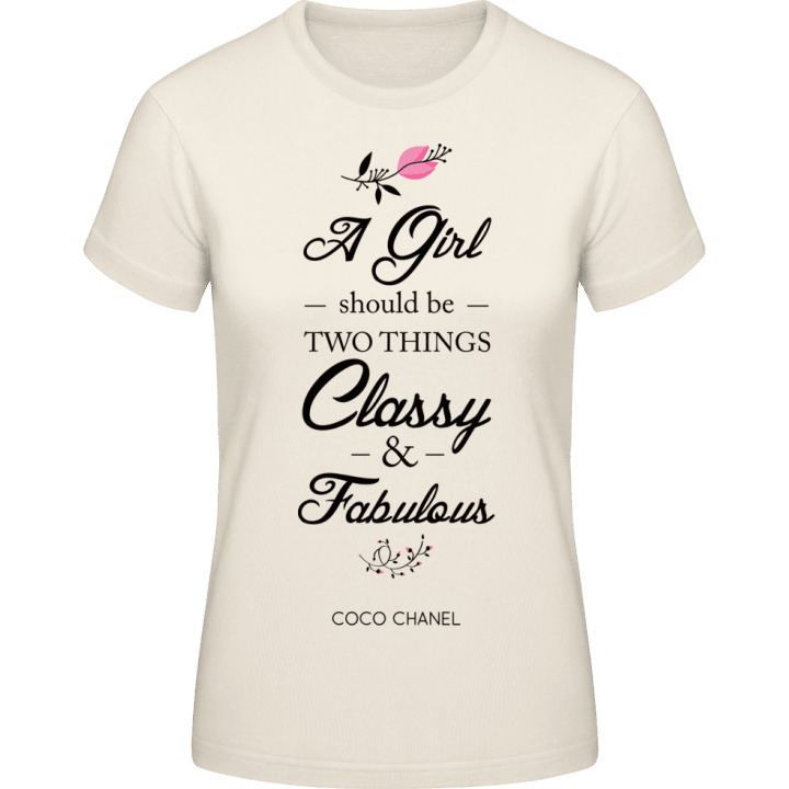 A Girl Should be Classy and Fabulous Frauen T-Shirt 0 image