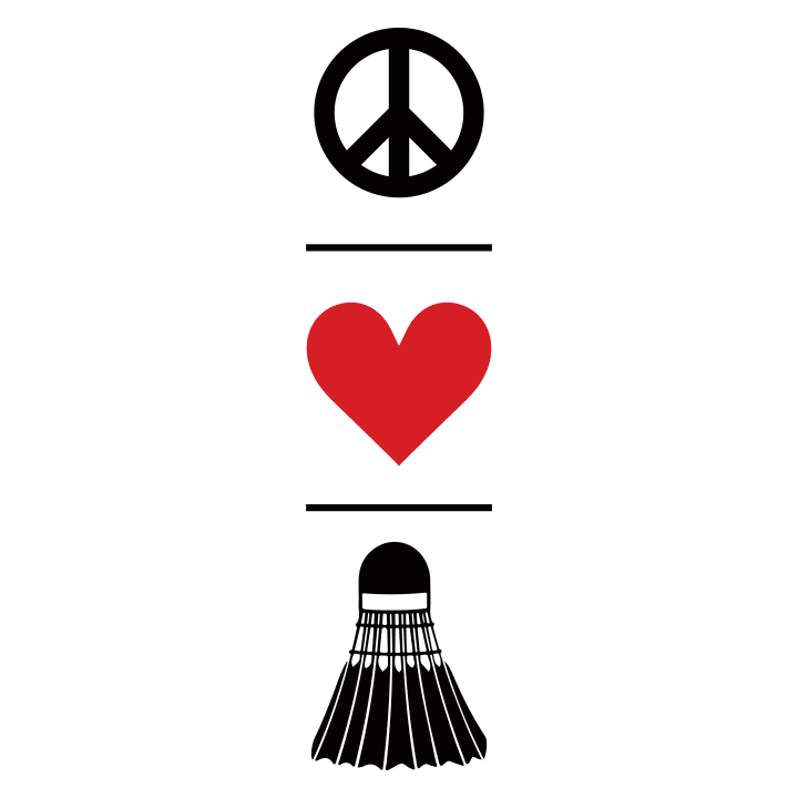 Peace Love Badminton Camiseta 0 image