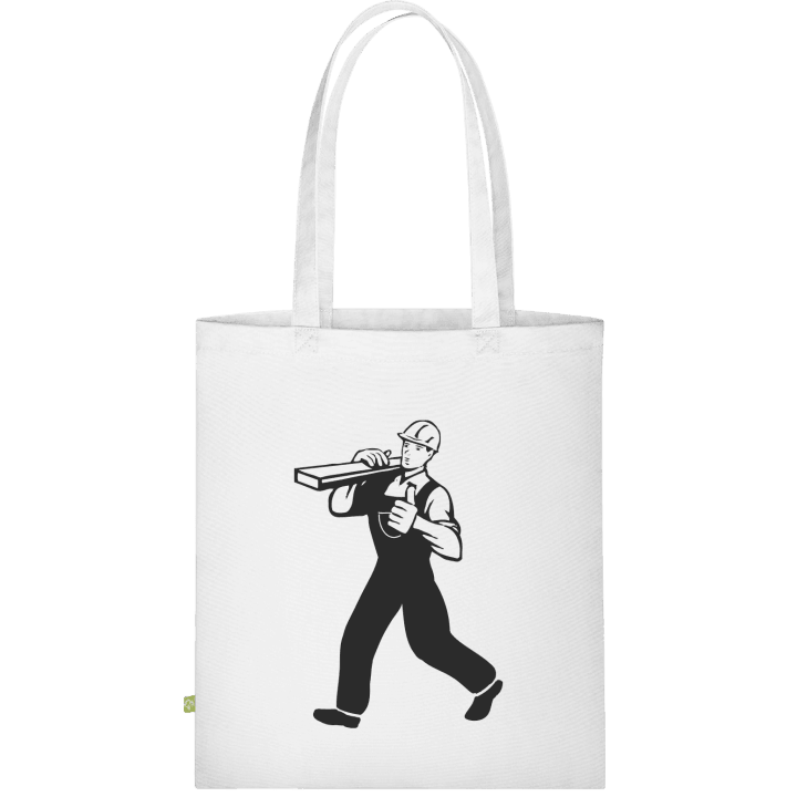 Construction Worker Silhouette Stofftasche contain pic