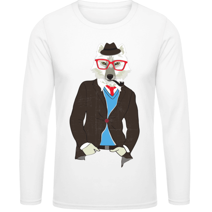 Hipster White Wolf T-shirt à manches longues 0 image