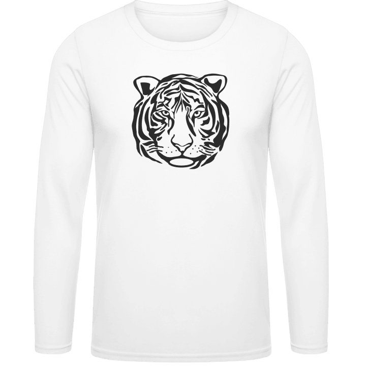 Tiger Face Outline Long Sleeve Shirt 0 image