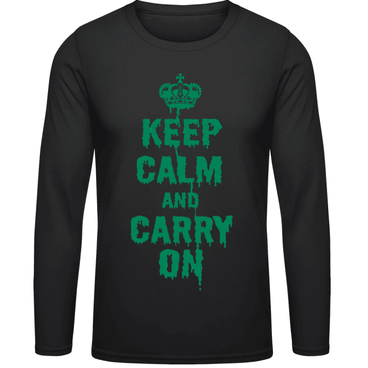 Keep Calm Carry On Shirt met lange mouwen contain pic