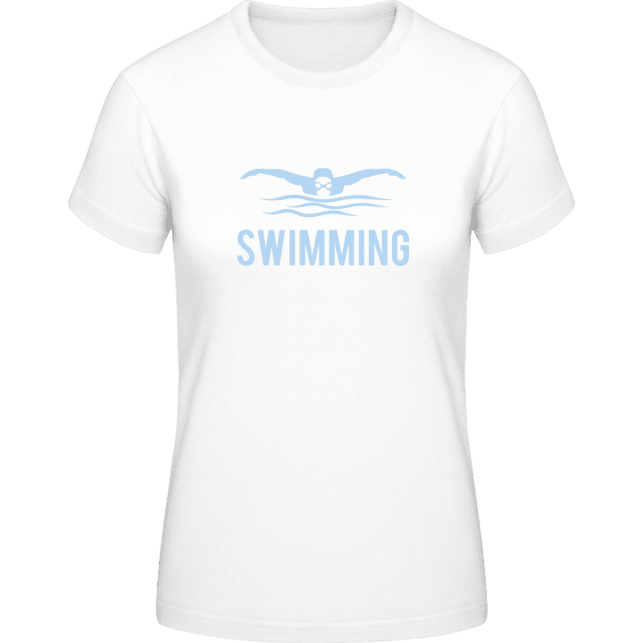 svømming Silhouette T-skjorte for kvinner contain pic