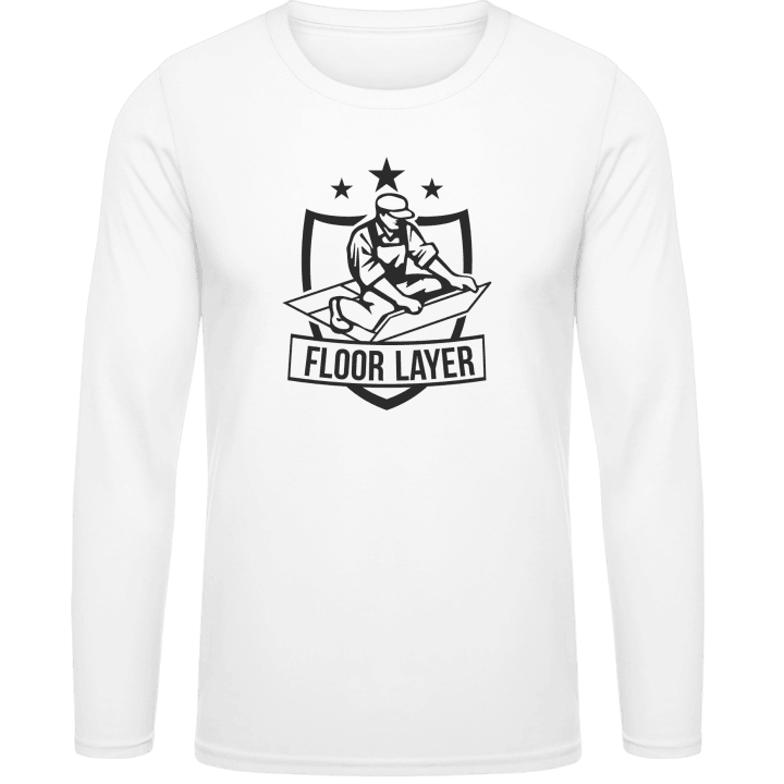 Floor Layer Coat Of Arms T-shirt à manches longues contain pic