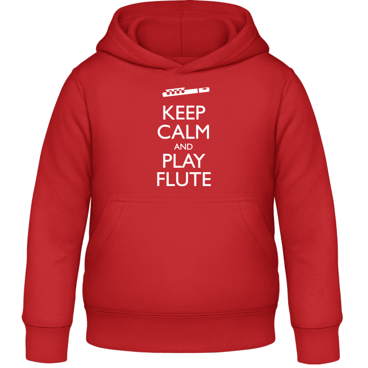 Keep Calm And Play Flute Kinder Kapuzenpulli contain pic