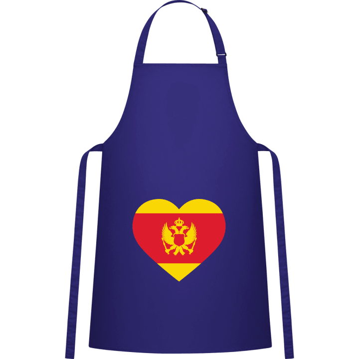 Montenegro Heart Flag Kitchen Apron contain pic