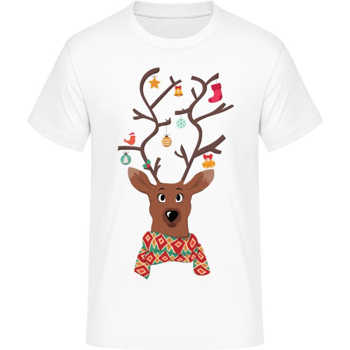 Christmas Decorated Reindeer T-Shirt contain pic