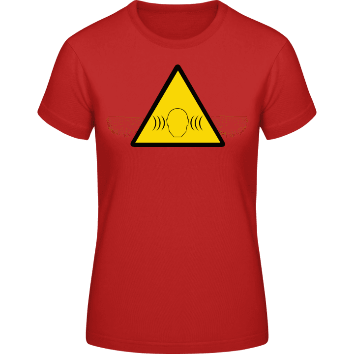 Caution Loudness Volume T-skjorte for kvinner contain pic