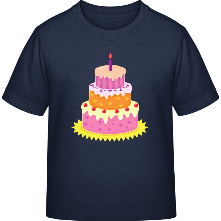 Birthday Cake With Light Camiseta infantil contain pic