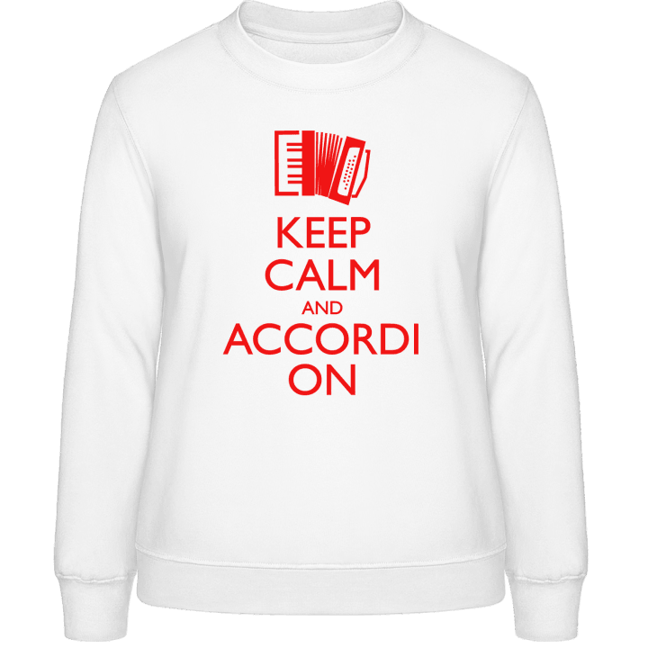 Keep Calm And Accordion Sweatshirt för kvinnor contain pic