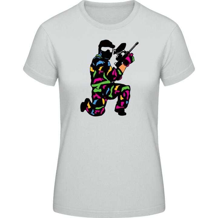 Paintballer Camouflage Frauen T-Shirt contain pic