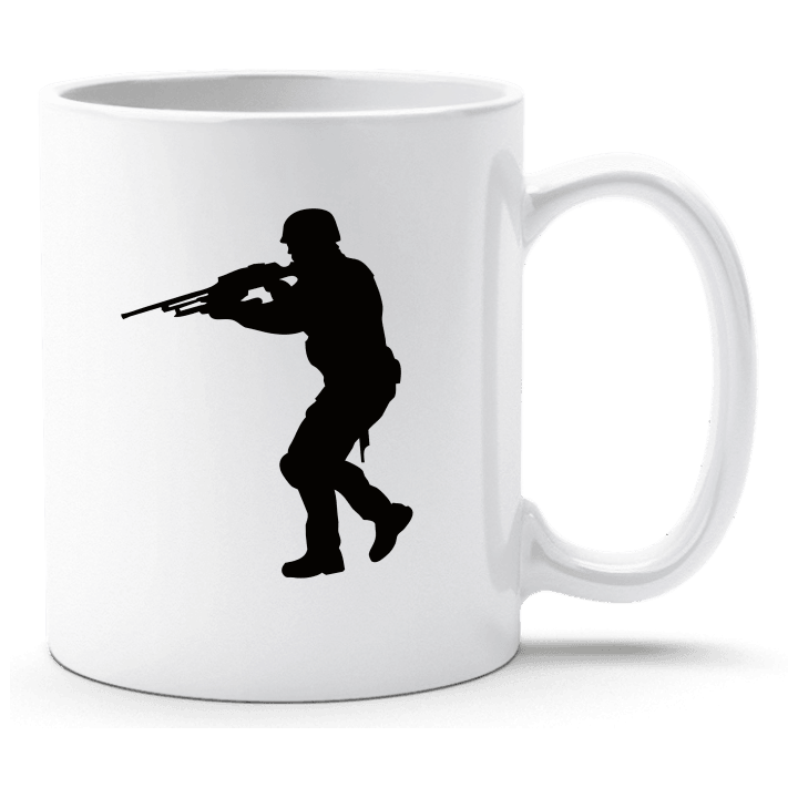 Soldier with Weapon Cup contain pic