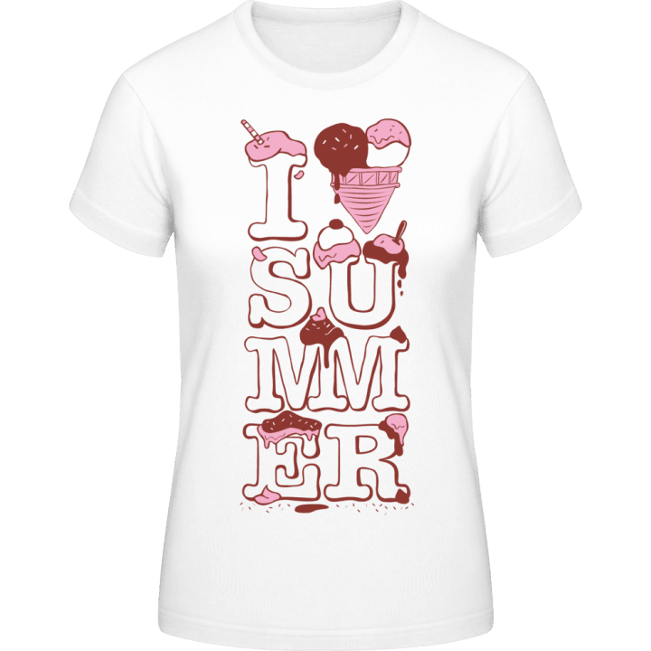 I Love Summer Ice Cream T-shirt för kvinnor 0 image