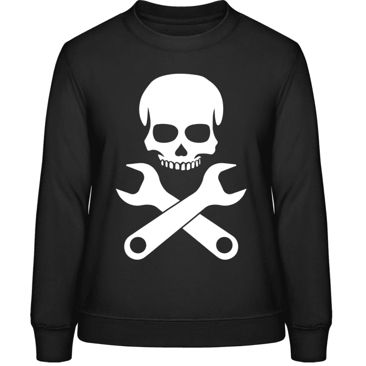 Car Mechanic Skull Sweatshirt för kvinnor contain pic