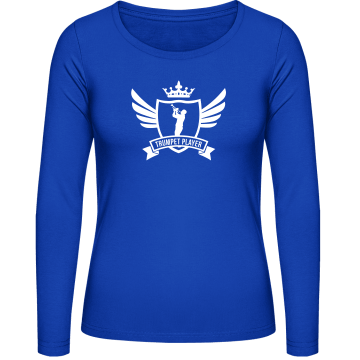 Trumpet Player Winged Vrouwen Lange Mouw Shirt contain pic
