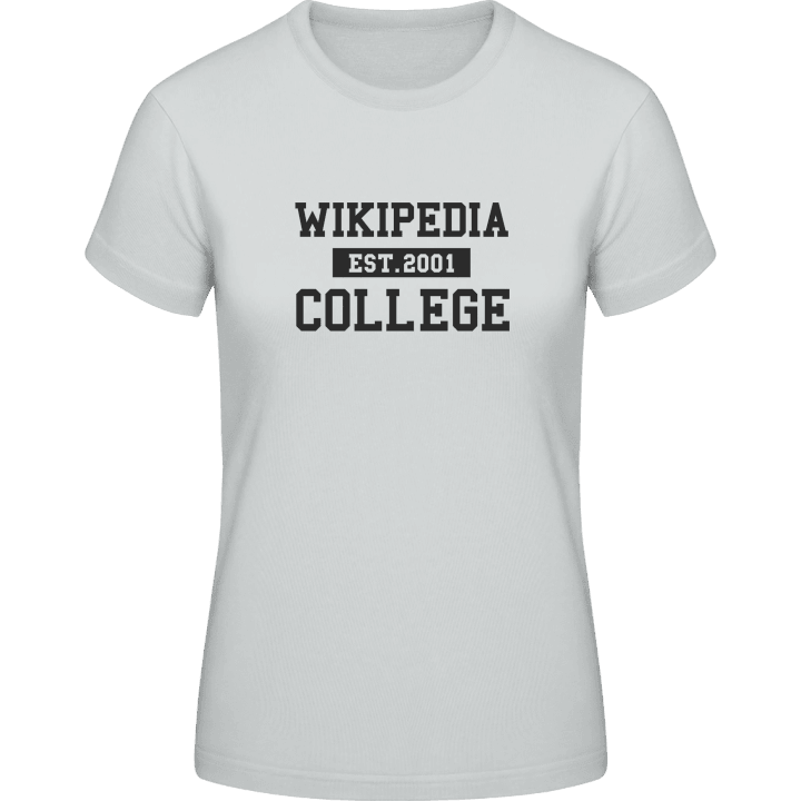 Wikipedia College Camiseta de mujer contain pic