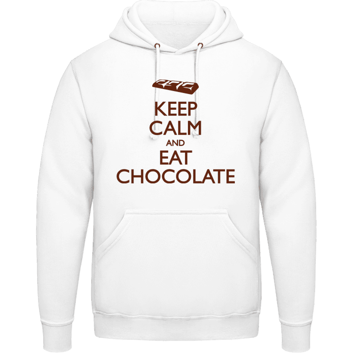 Keep calm and eat Chocolate Sudadera con capucha contain pic