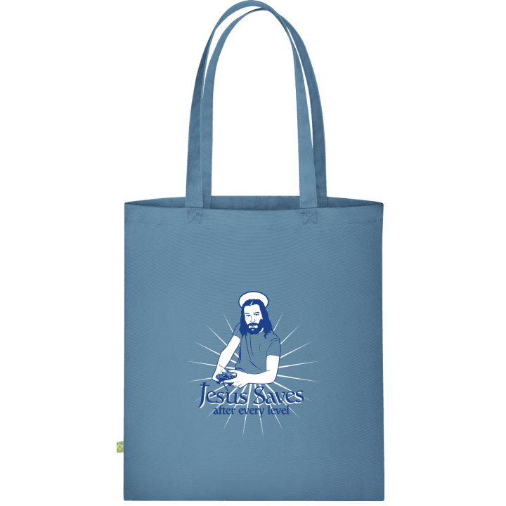 Jesus Saves After Every Level Stofftasche contain pic