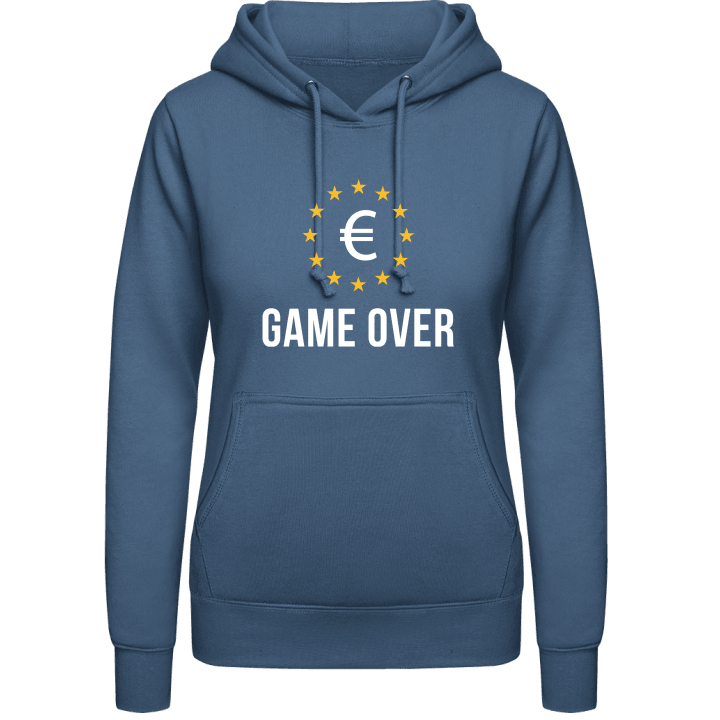 Euro Game Over Felpa con cappuccio da donna contain pic