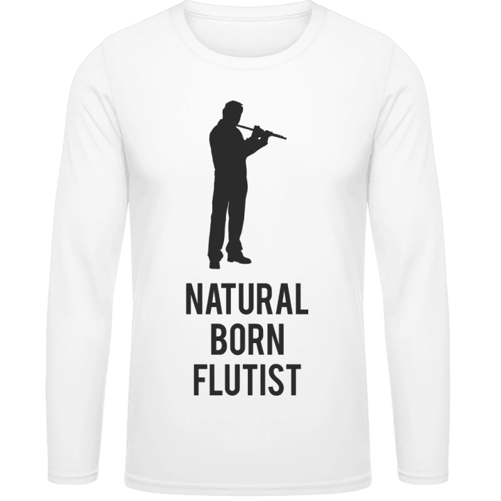 Natural Born Flutist T-shirt à manches longues contain pic
