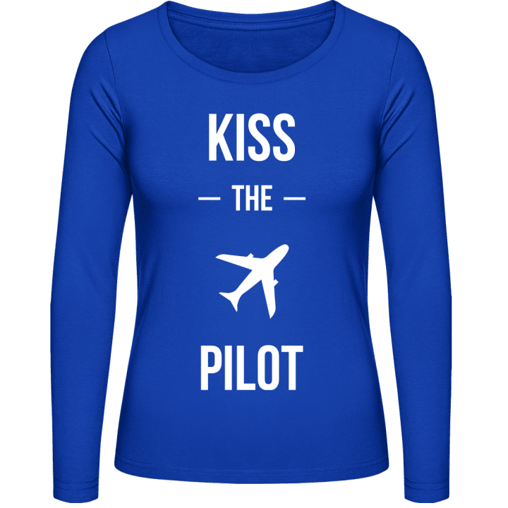 Kiss The Pilot Vrouwen Lange Mouw Shirt contain pic