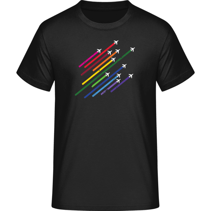 Rainbow Airplanes T-Shirt contain pic